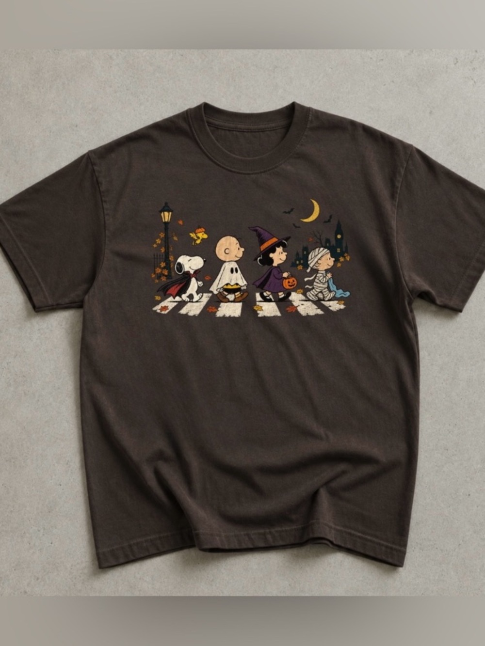 Dark Chocolate Peanuts Halloween Graphic Tee